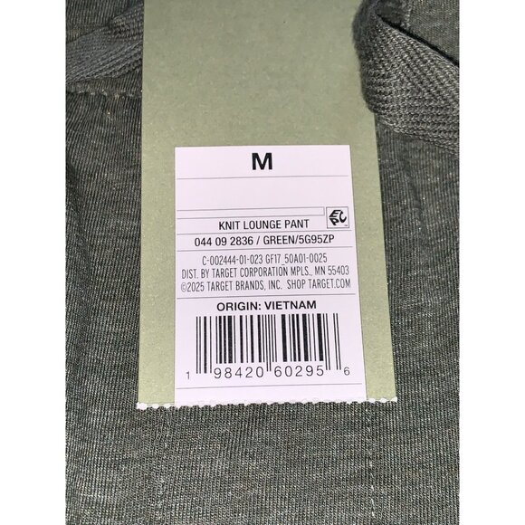 Goodfellow & Co Mens Green Jogger Pants With Two Side Pockets Stretch Medium - Picture 14 of 14